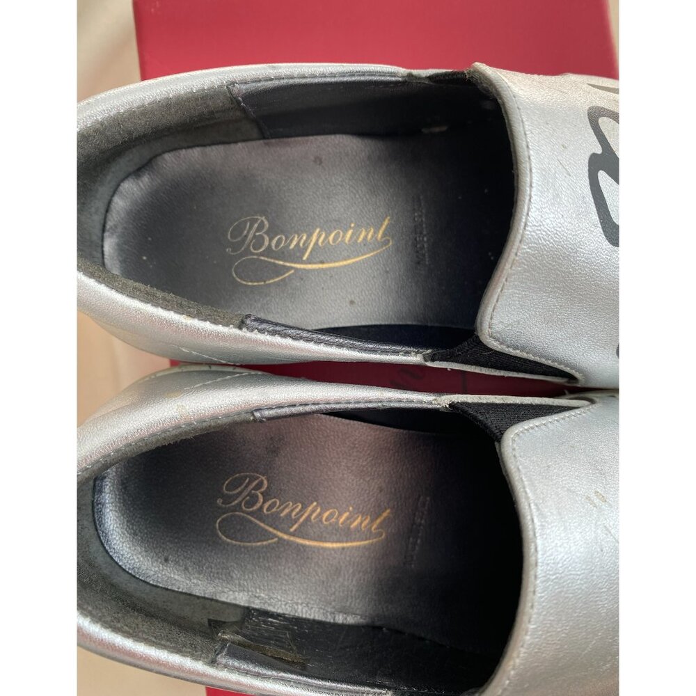 ** KIDS ** Bonpoint "Happy" Sneakers in Silver, size 31 ** AS IS ** - Picture 10 of 11